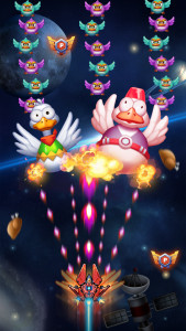 اسکرین شات 2 بازی Chicken Attack: Galaxy Shooter