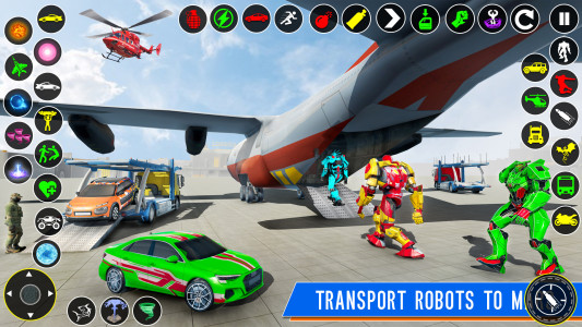 اسکرین شات 2 برنامه Titanic Robot Transport Games