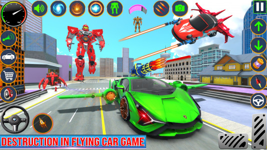 اسکرین شات برنامه Flying Car Game 3