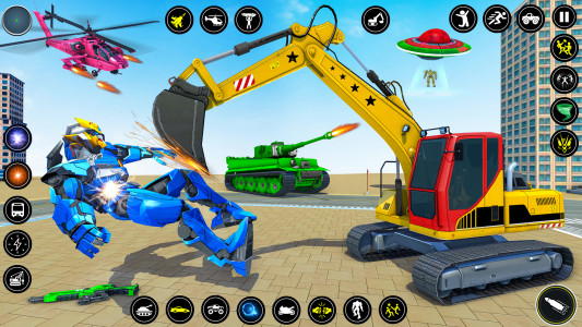 اسکرین شات برنامه Monster Crane robot Car Games 3
