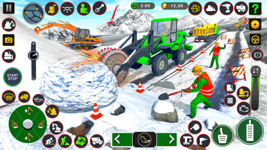 اسکرین شات 6 بازی Snow Excavator Construction 3d