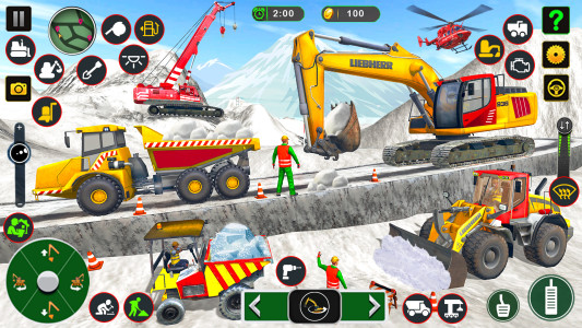 اسکرین شات 2 بازی Snow Excavator Construction 3d