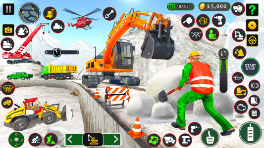 اسکرین شات 5 بازی Snow Excavator Construction 3d