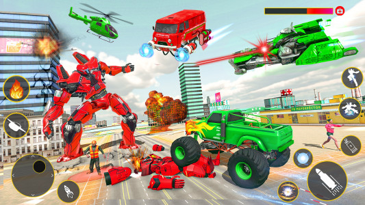اسکرین شات 8 برنامه Space Robot Transform Games 3D
