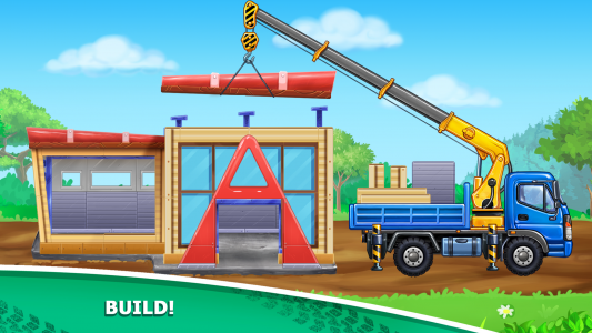 اسکرین شات بازی Kids truck games Build a house 4