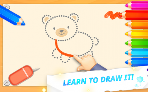 اسکرین شات بازی Baby drawing for kids - easy animal drawings 3