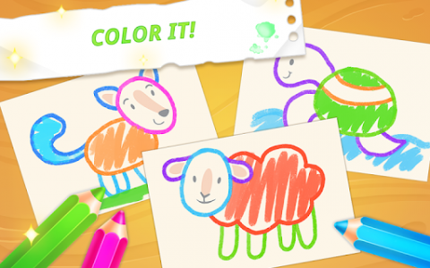 اسکرین شات بازی Baby drawing for kids - easy animal drawings 4
