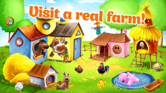 اسکرین شات بازی Kids Animal Farm Toddler Games 1