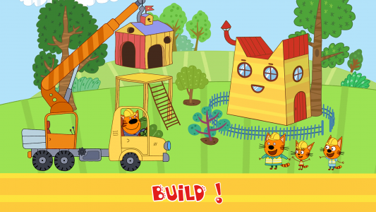 اسکرین شات بازی Kid-E-Cats Cars, Build a house 5