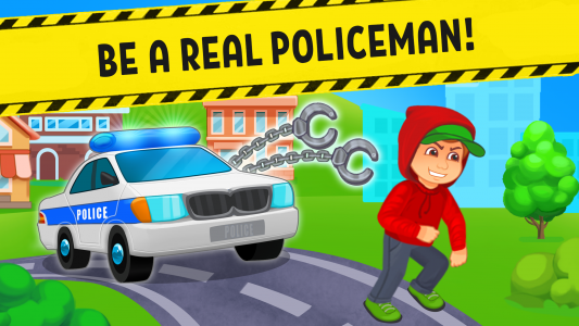 اسکرین شات بازی Police Car x Kids Racing Games 1