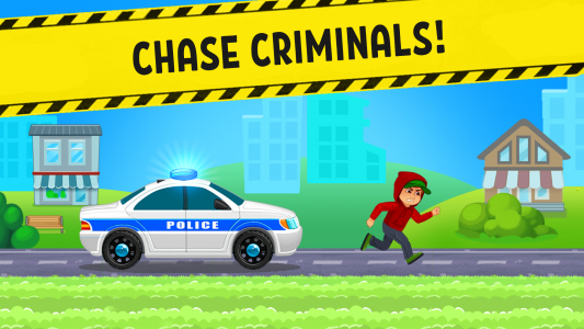 اسکرین شات بازی Police Car x Kids Racing Games 2