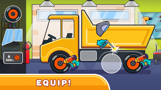 اسکرین شات 1 بازی Kids car games: building city