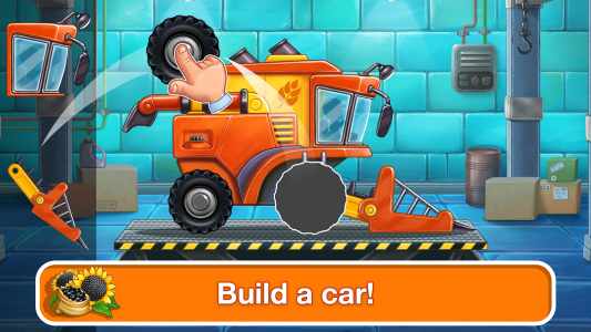 اسکرین شات بازی Tractor, car: kids farm games 1