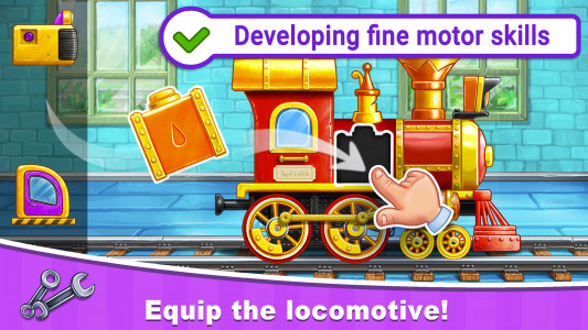 اسکرین شات بازی Train Games for Kids: station 1