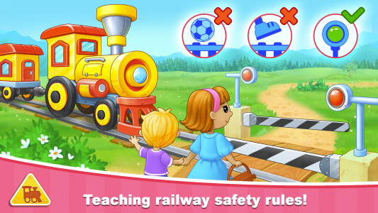اسکرین شات بازی Train Games for Kids: station 8