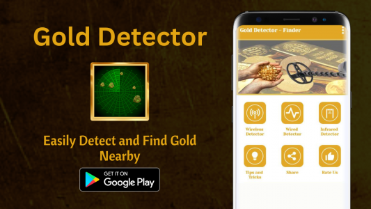 اسکرین شات برنامه Gold - Metal Detector & Finder 1