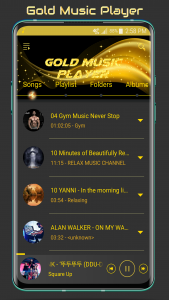 اسکرین شات برنامه Gold Music Player 1