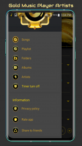 اسکرین شات برنامه Gold Music Player 7