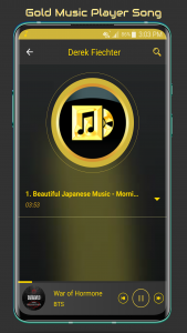 اسکرین شات برنامه Gold Music Player 2