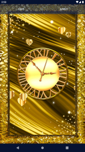 اسکرین شات 3 برنامه Gold Hearts 4K Wallpaper