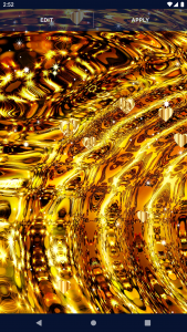 اسکرین شات 4 برنامه Gold Hearts 4K Wallpaper