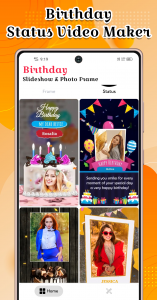 اسکرین شات برنامه Birthday Song Video Maker 2