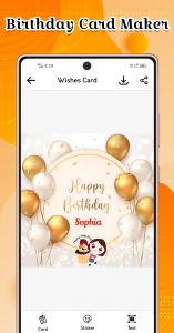 اسکرین شات 6 برنامه Birthday Song Video Maker