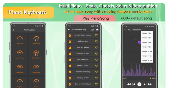 اسکرین شات برنامه Piano Keyboard 8