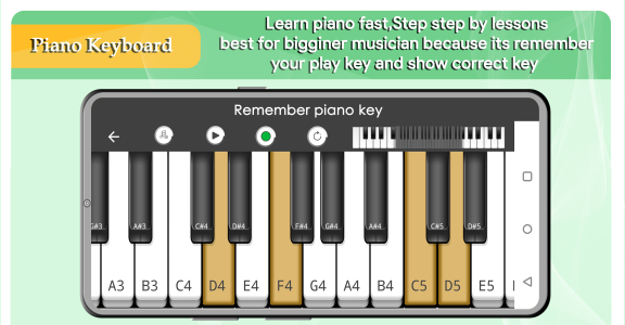 اسکرین شات 4 برنامه Piano Keyboard