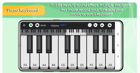اسکرین شات 2 برنامه Piano Keyboard