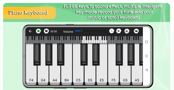 اسکرین شات برنامه Piano Keyboard 2