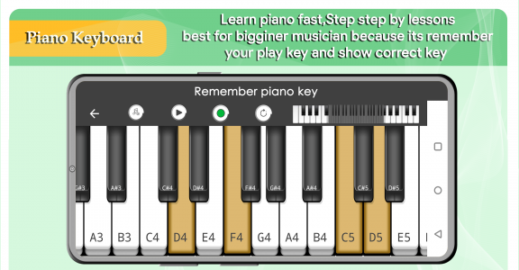 اسکرین شات برنامه Piano Keyboard 4