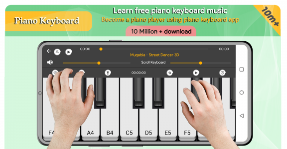 اسکرین شات برنامه Piano Keyboard 1