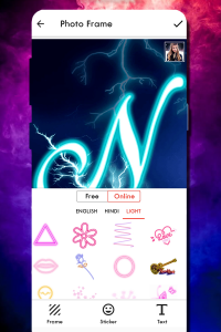 اسکرین شات 6 برنامه Fire Text Photo Frame