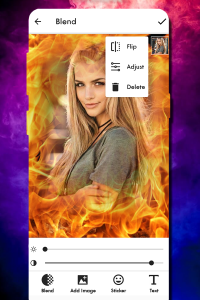 اسکرین شات برنامه Fire Text Photo Frame 2