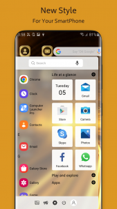 اسکرین شات برنامه Golden Theme For  Launcher 3