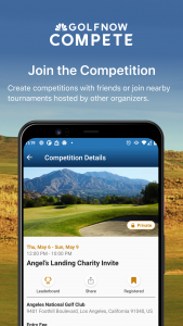 اسکرین شات برنامه GolfNow Compete 1