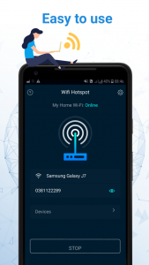 اسکرین شات 3 برنامه WiFi Hotspot, Personal hotspot