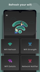 اسکرین شات برنامه Wifi Refresh With Wifi Signal Strength 6