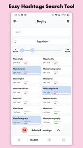اسکرین شات 2 برنامه Tagify: hashtags for Instagram