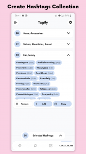 اسکرین شات 4 برنامه Tagify: hashtags for Instagram