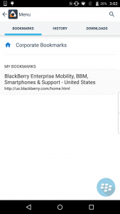 اسکرین شات برنامه BlackBerry Access 2