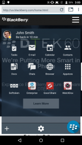 اسکرین شات برنامه BlackBerry Access 3