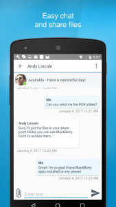 اسکرین شات 6 برنامه BlackBerry Connect