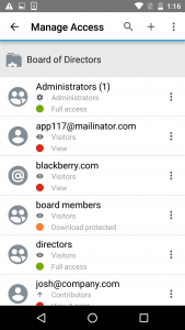 اسکرین شات 5 برنامه BlackBerry Workspaces Dynamics