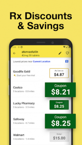 اسکرین شات برنامه GoodRx: Prescription Drugs Discounts & Coupons App 3