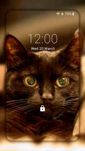 اسکرین شات برنامه Black Cat Wallpaper Full HD (backgrounds & themes) 7