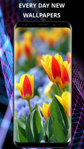 اسکرین شات 1 برنامه Flowers wallpaper for phone