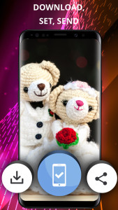 اسکرین شات 3 برنامه Love wallpapers 4K