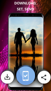 اسکرین شات 3 برنامه Romantic wallpaper